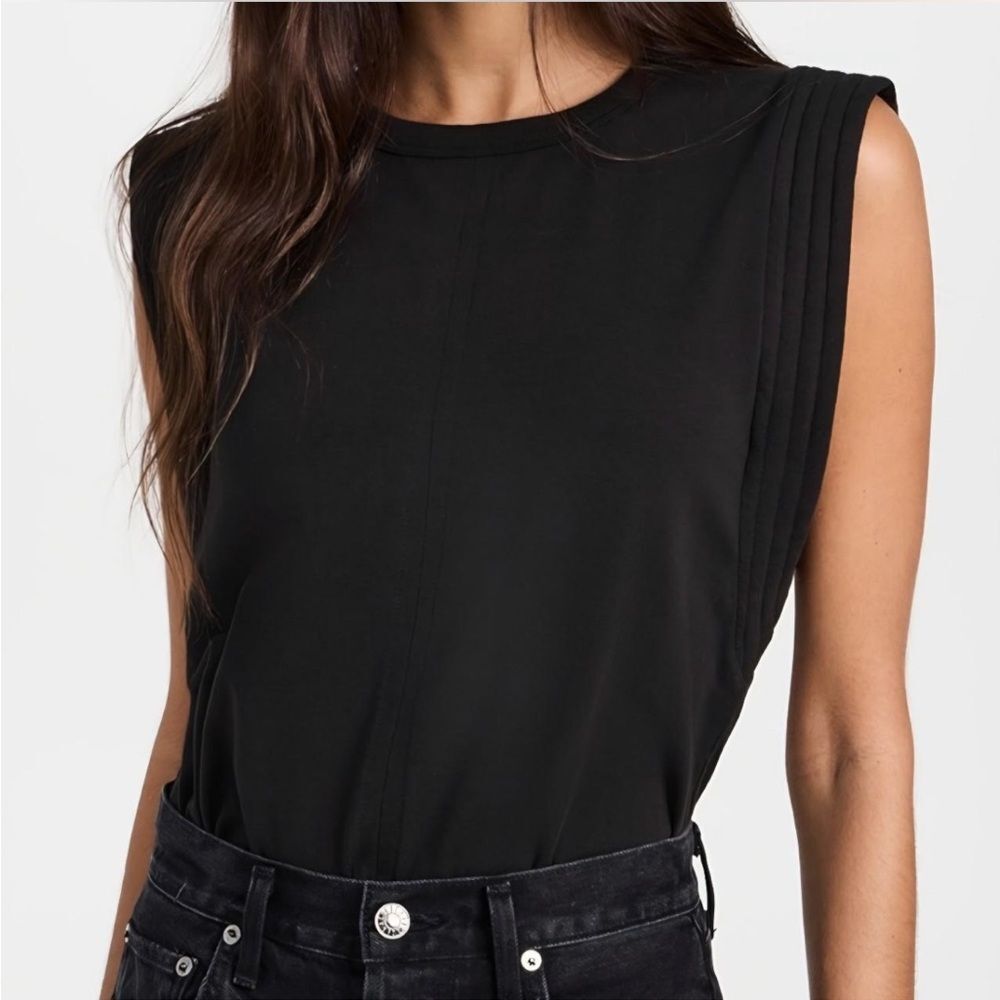 Sold Out NYC Black The Gimme That Shoulder Cotton Tee